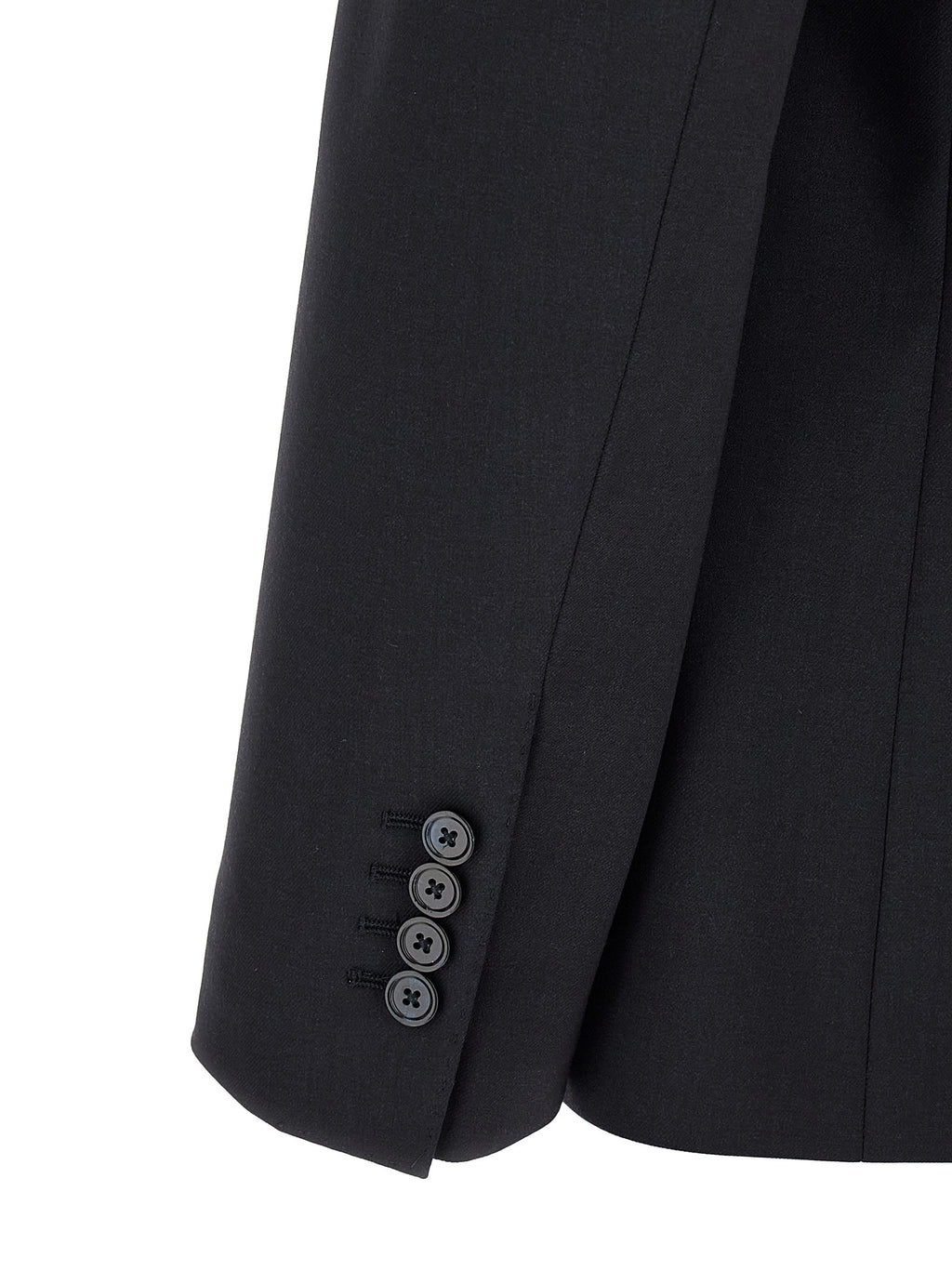Blue Virgin Wool Two-Piece Suit