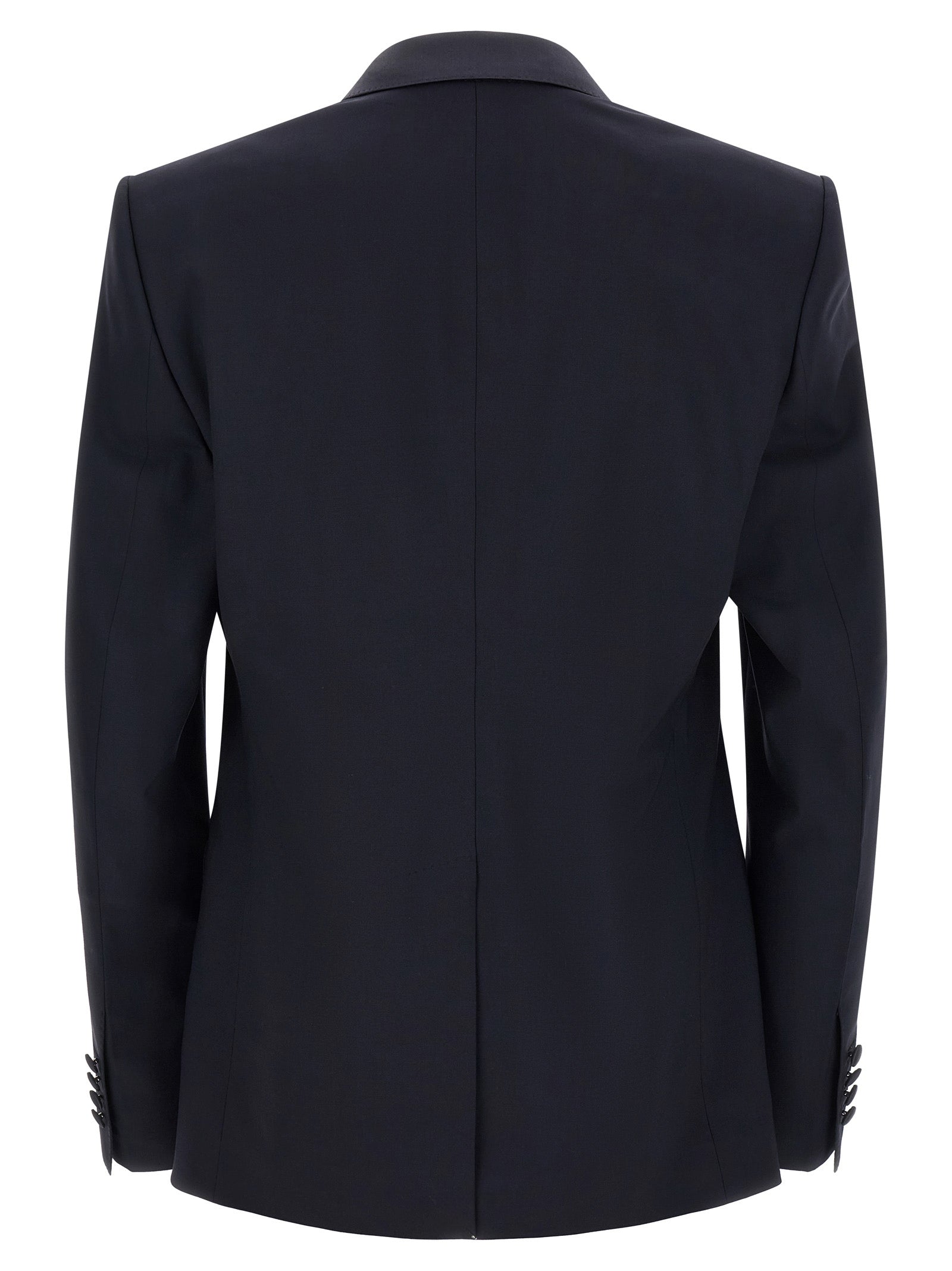 Blue Virgin Wool Two-Piece Suit