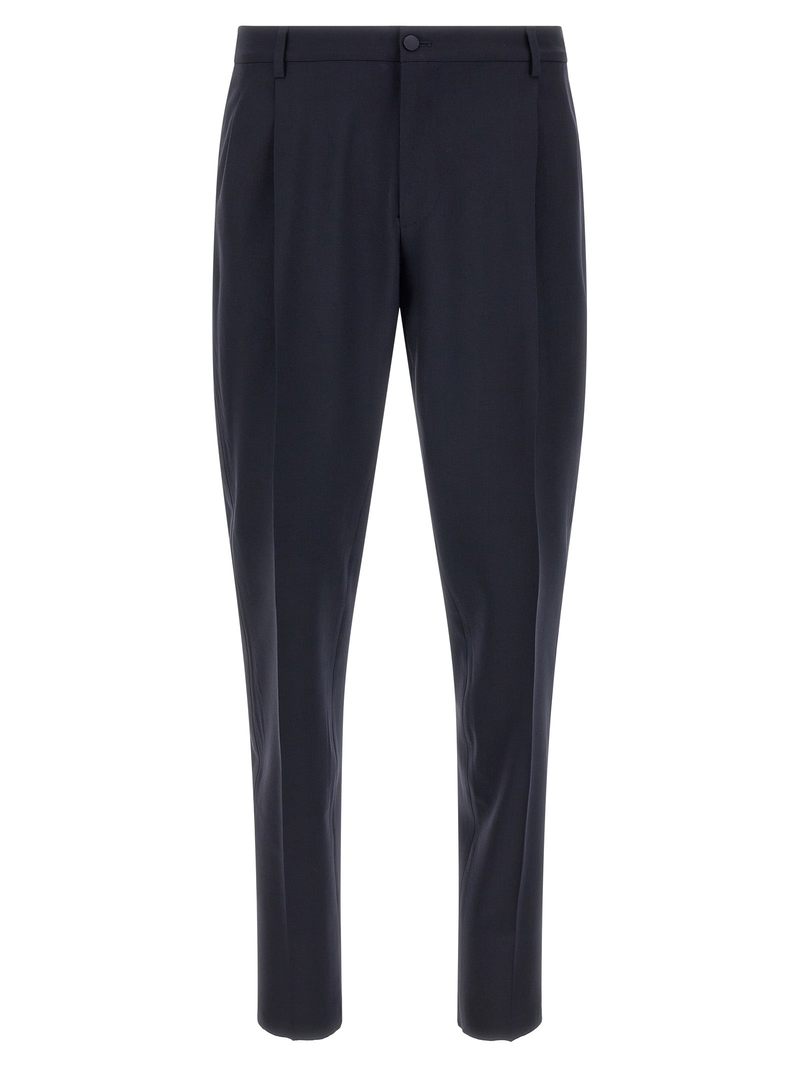 Blue Virgin Wool Two-Piece Suit