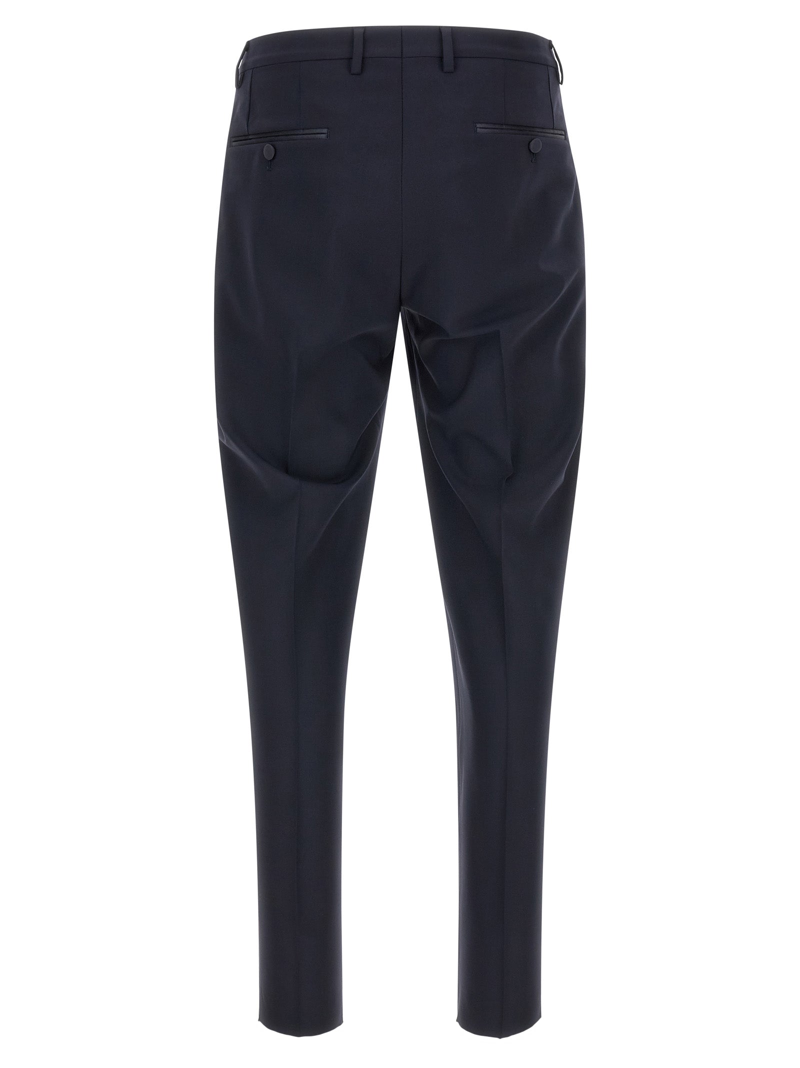 Blue Virgin Wool Two-Piece Suit