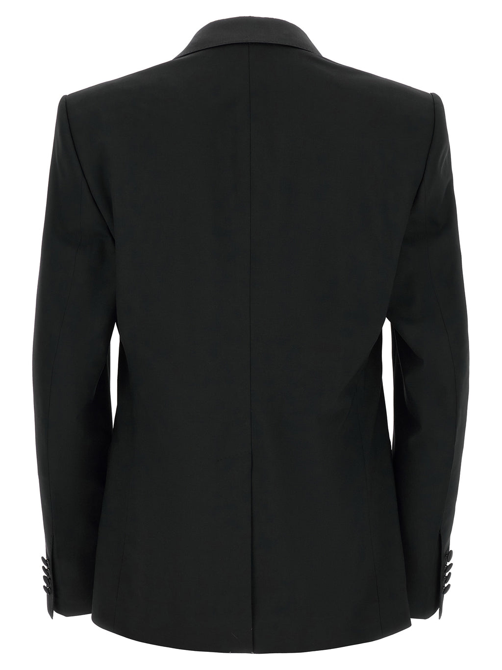Black Virgin Wool Two-Piece Suit