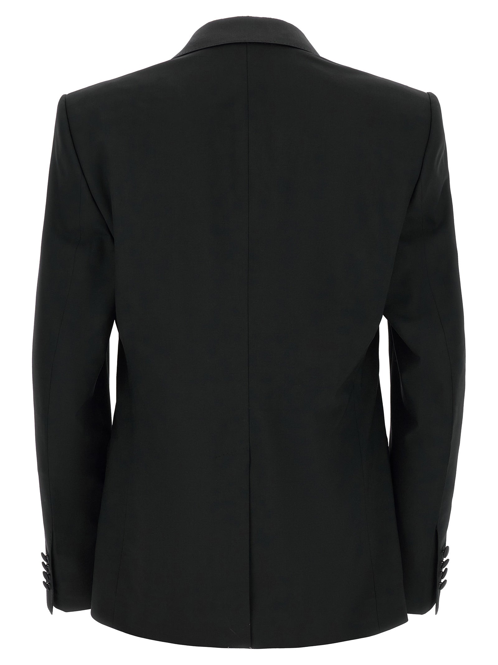 Black Virgin Wool Two-Piece Suit