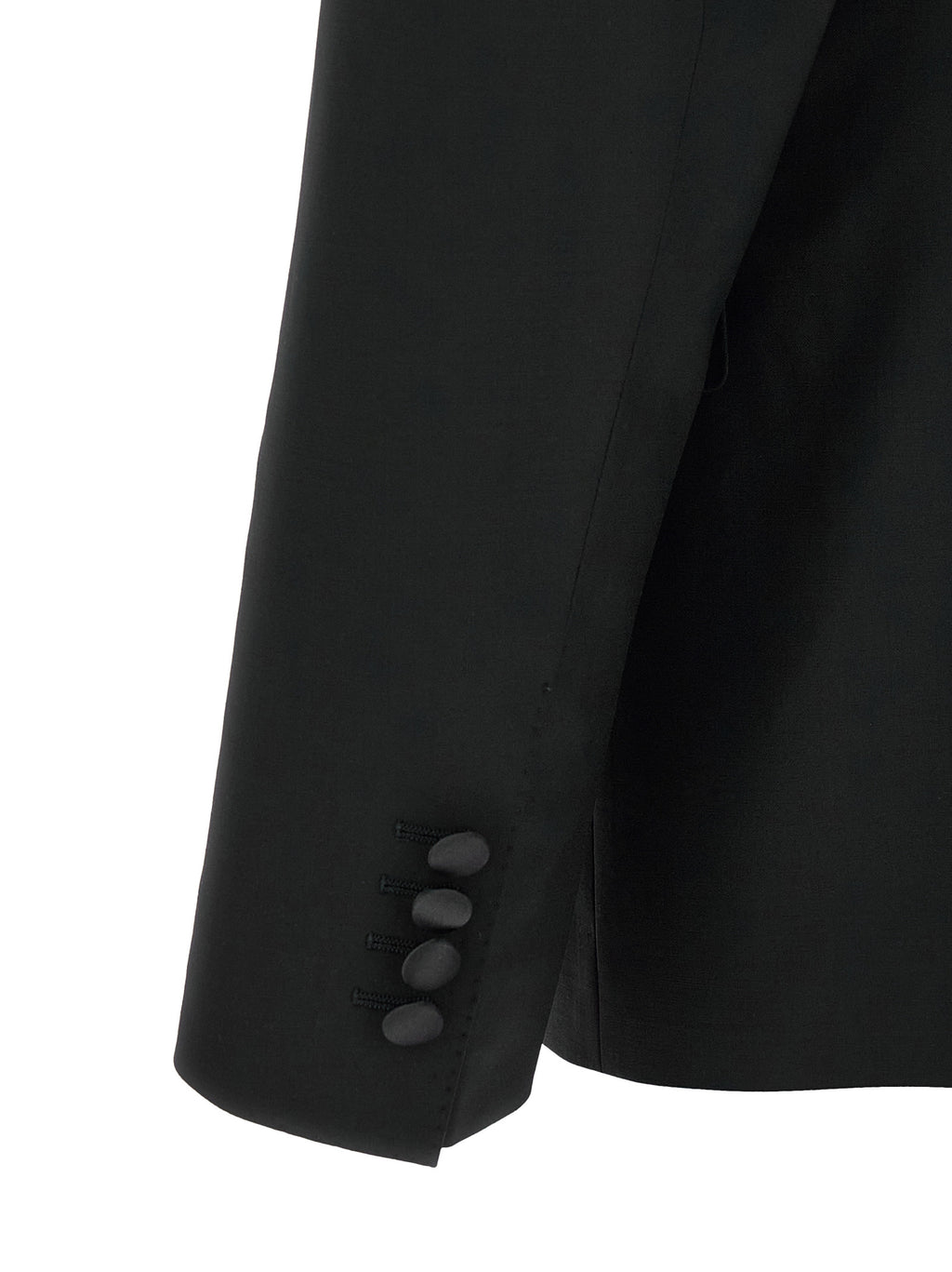 Black Virgin Wool Two-Piece Suit