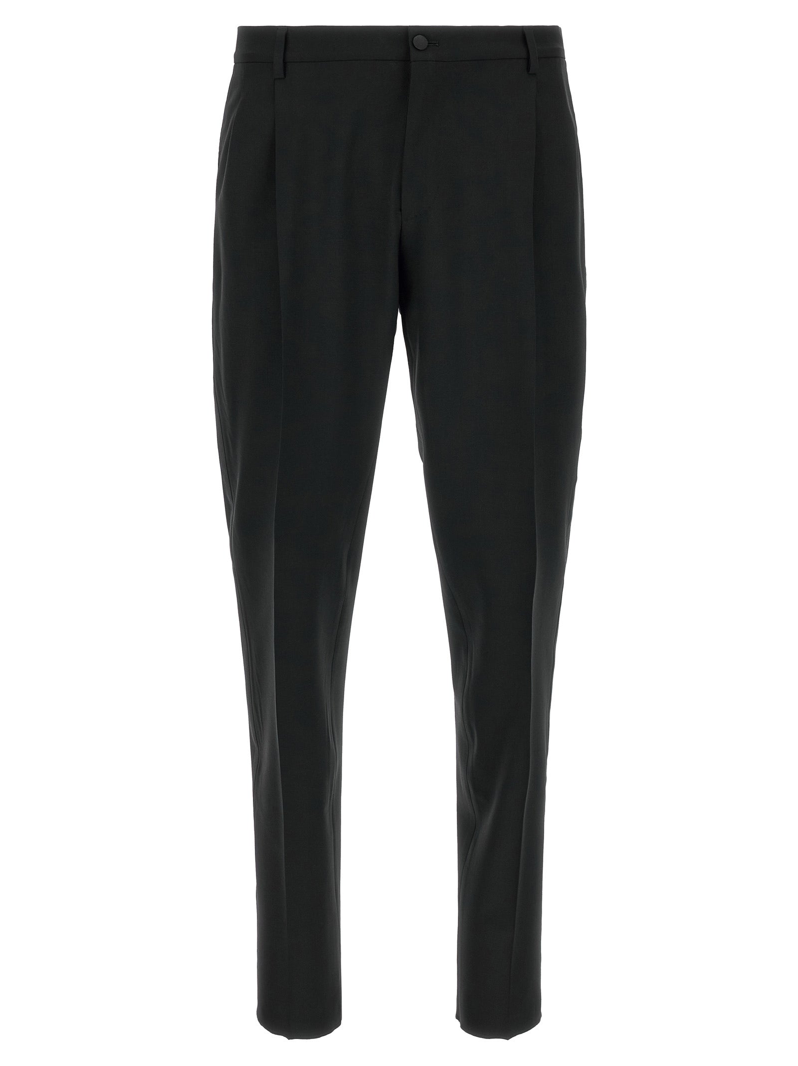Black Virgin Wool Two-Piece Suit