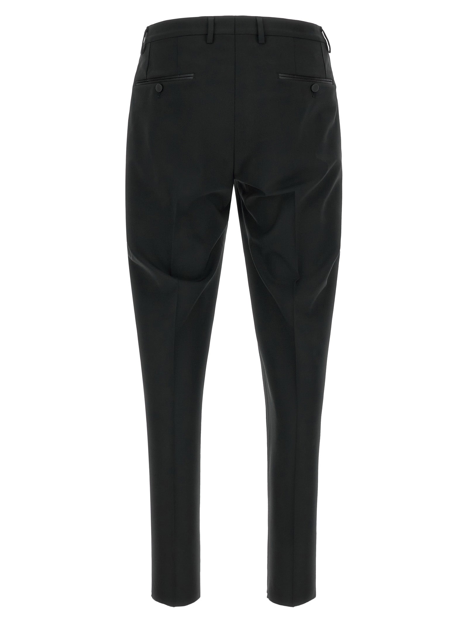 Black Virgin Wool Two-Piece Suit