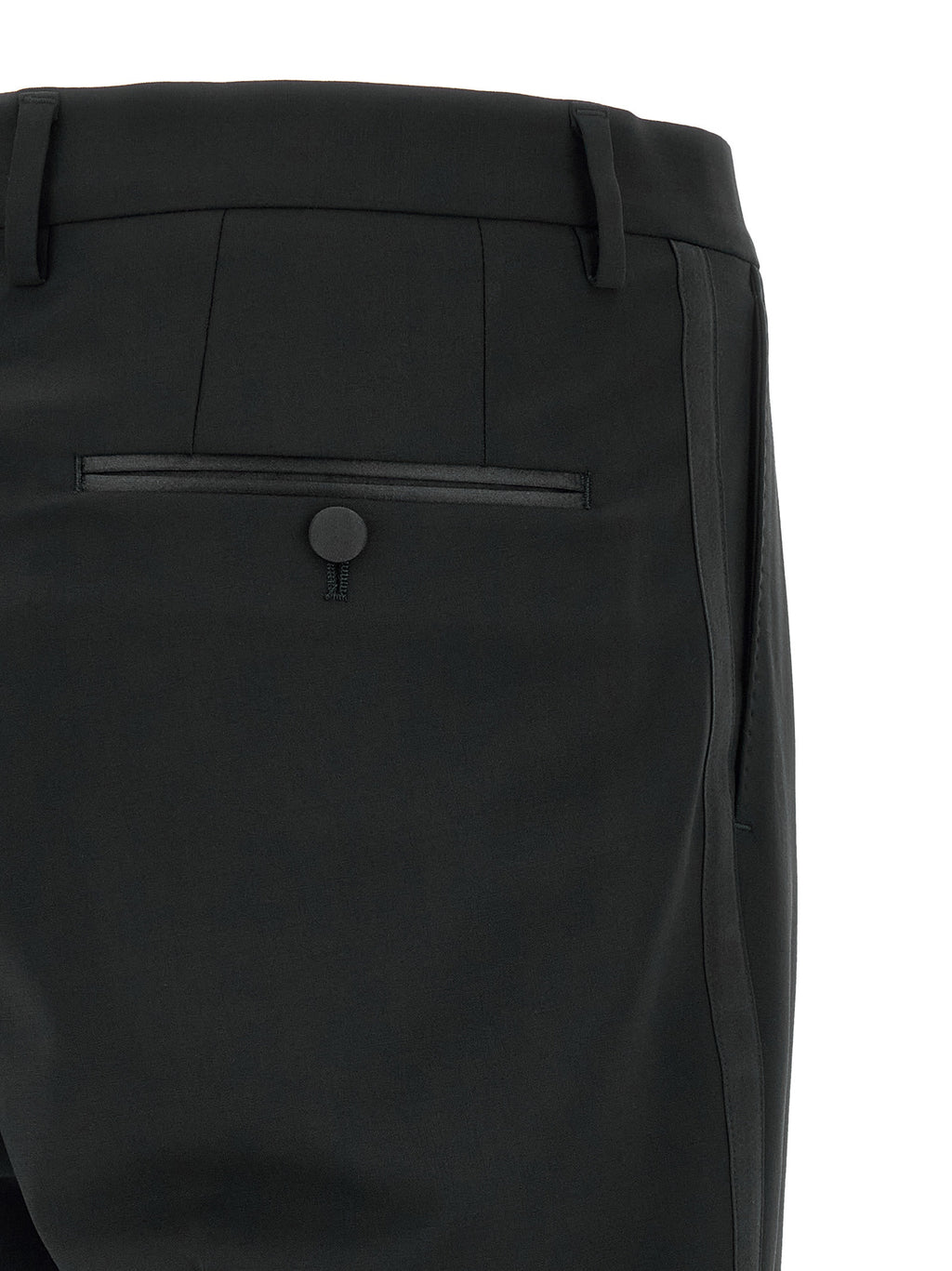 Black Virgin Wool Two-Piece Suit