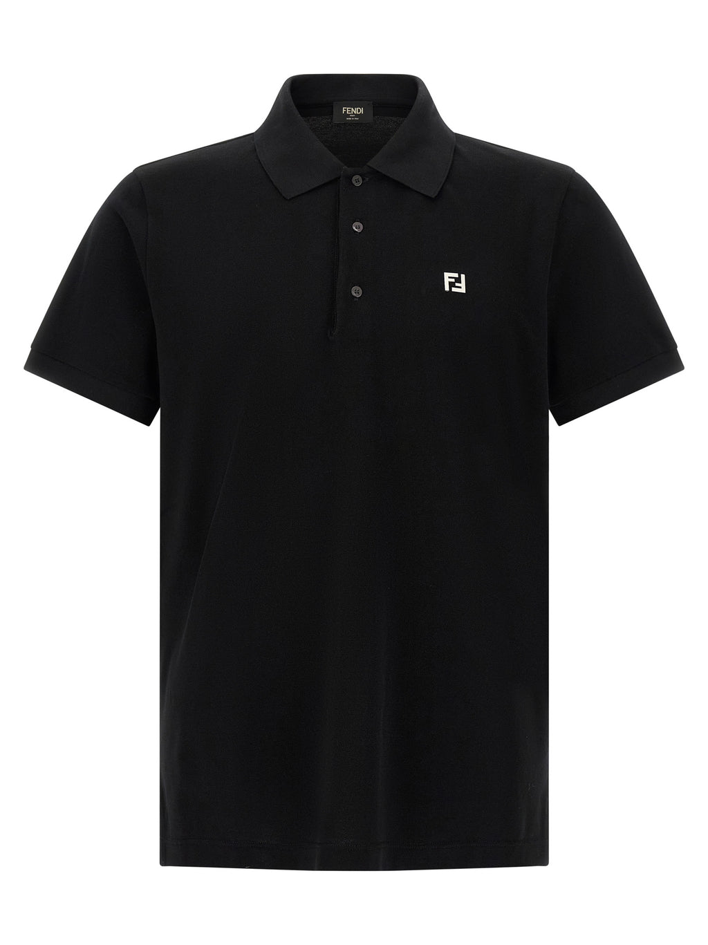 Black Cotton Polo Shirt