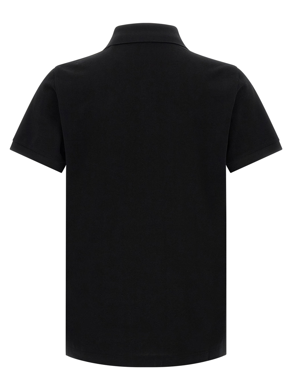 Black Cotton Polo Shirt