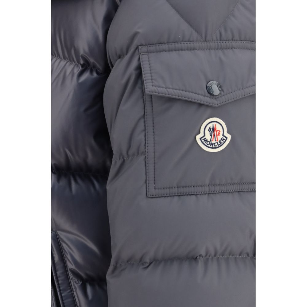 Gray Goose Down Full-Length Jacket