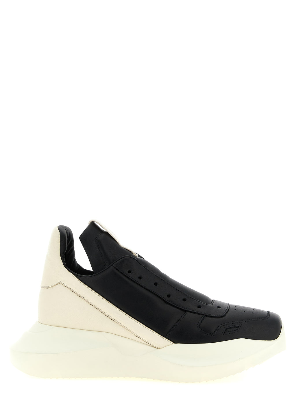 Bicolor Calfskin Chunky Sneakers
