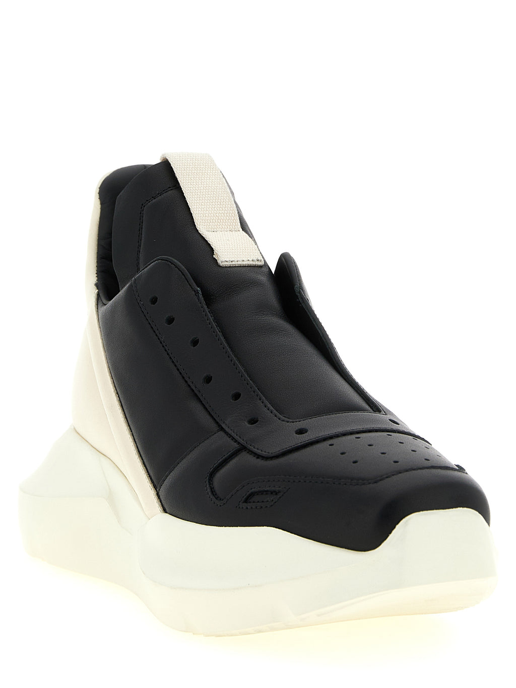 Bicolor Calfskin Chunky Sneakers