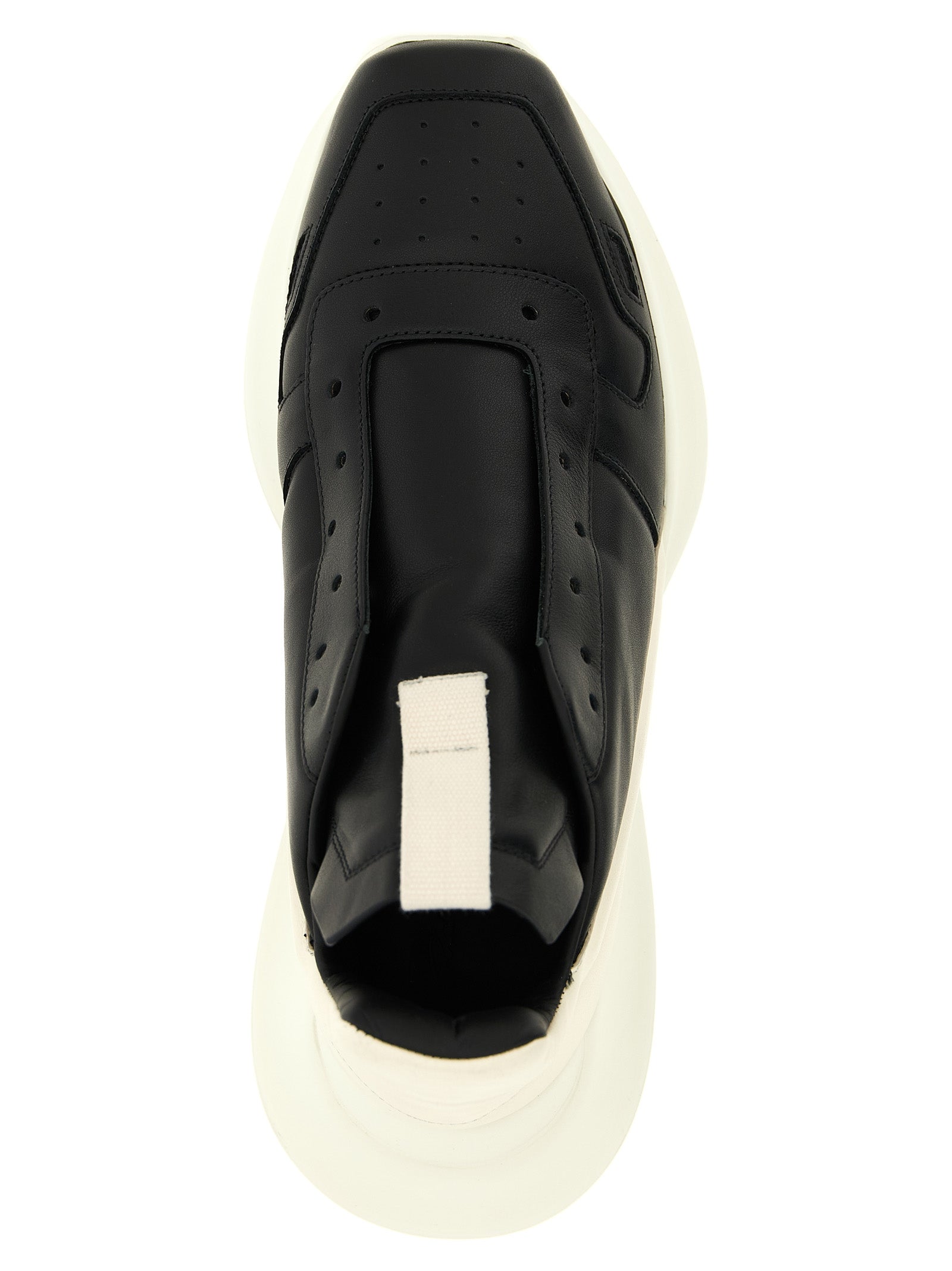 Bicolor Calfskin Chunky Sneakers
