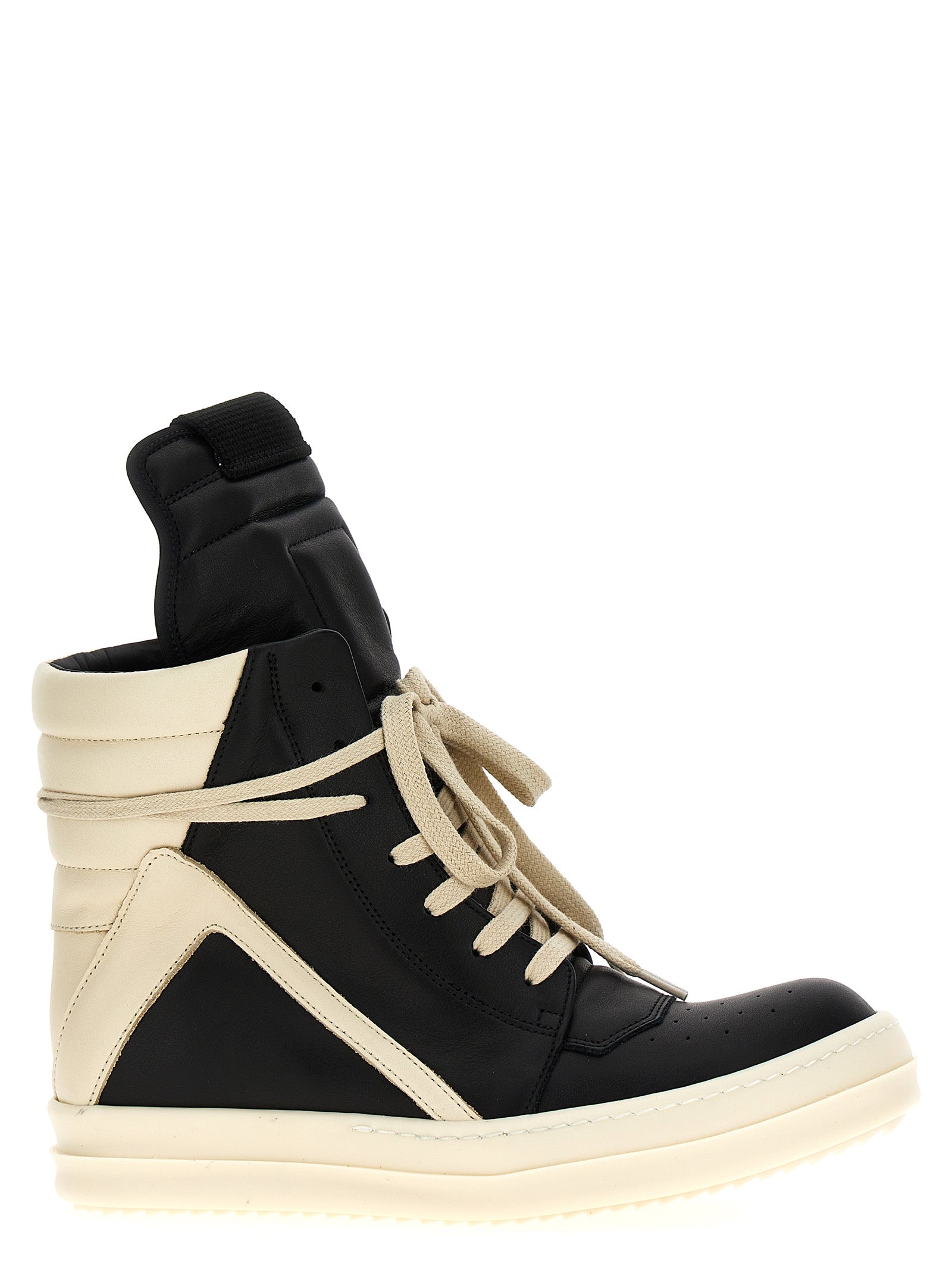 Bicolor Calfskin High Top Sneakers