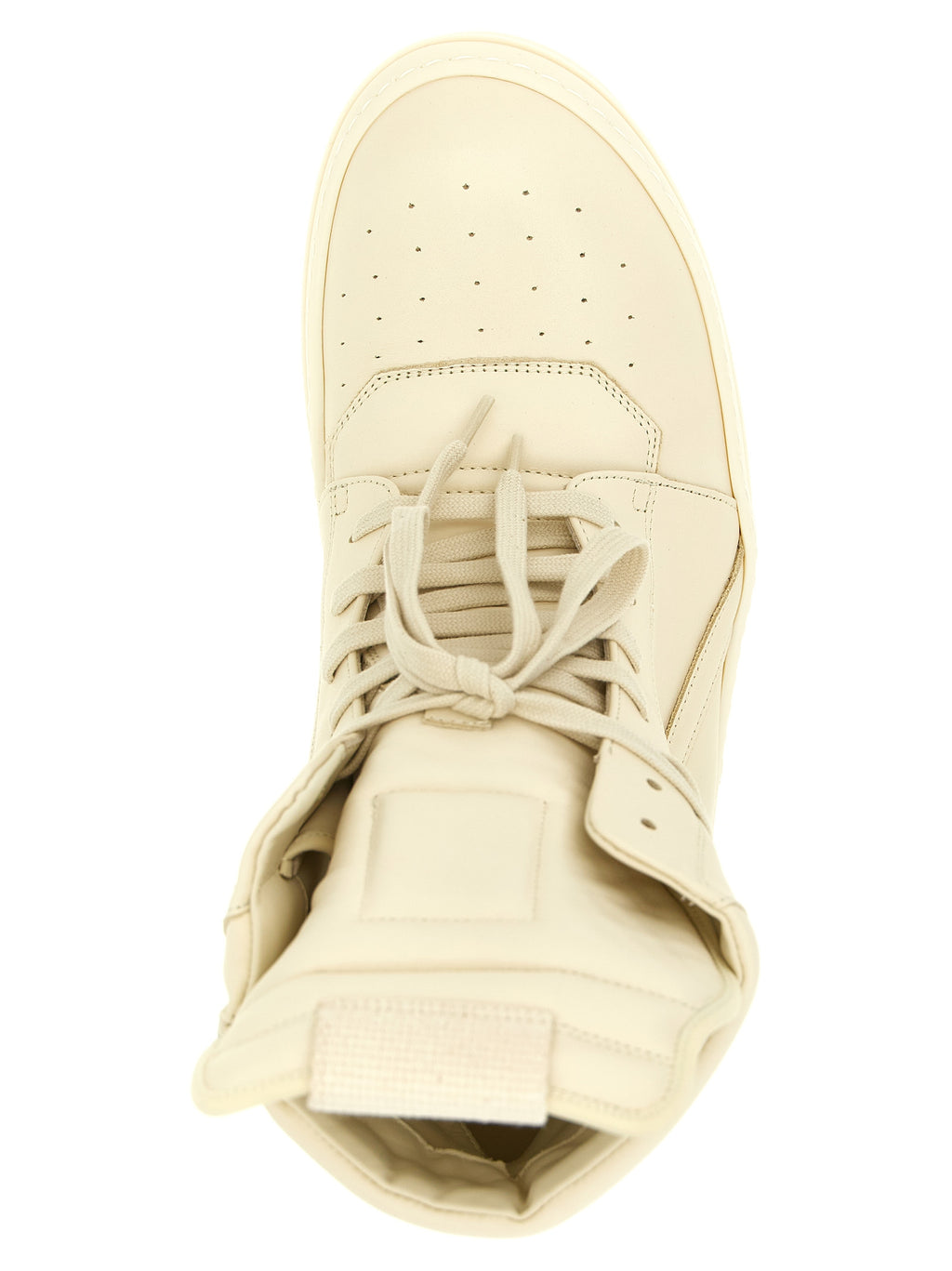 White Calfskin High Top Sneakers