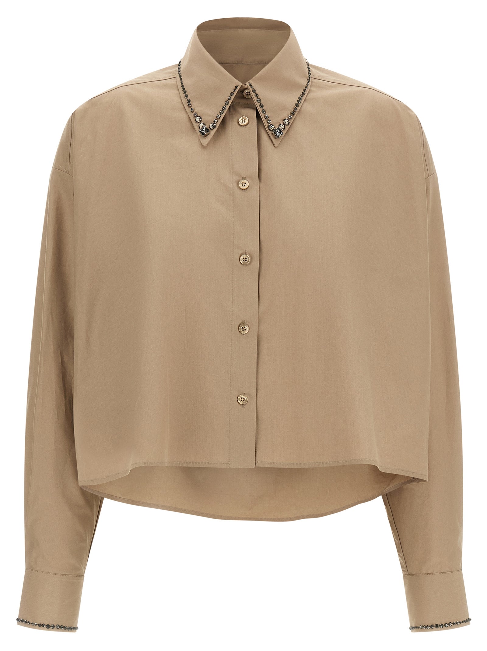 Beige Cotton Blouse