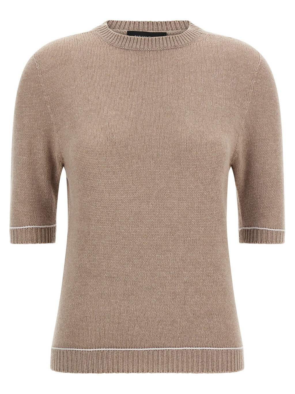 Beige Virgin Wool Cardigan