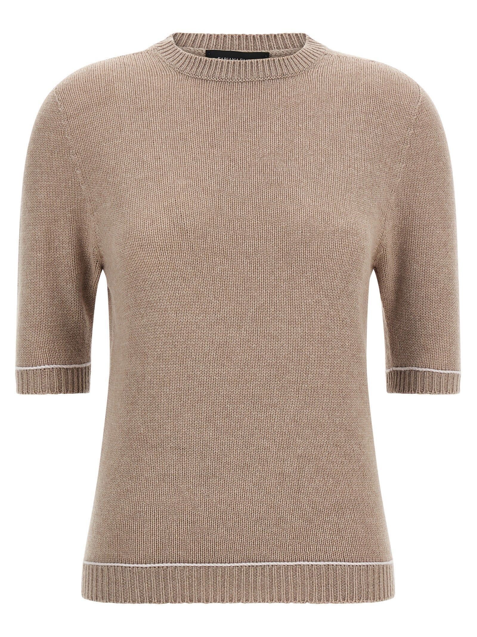 Beige Virgin Wool Cardigan