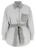 Gray Polyester Shell Jacket