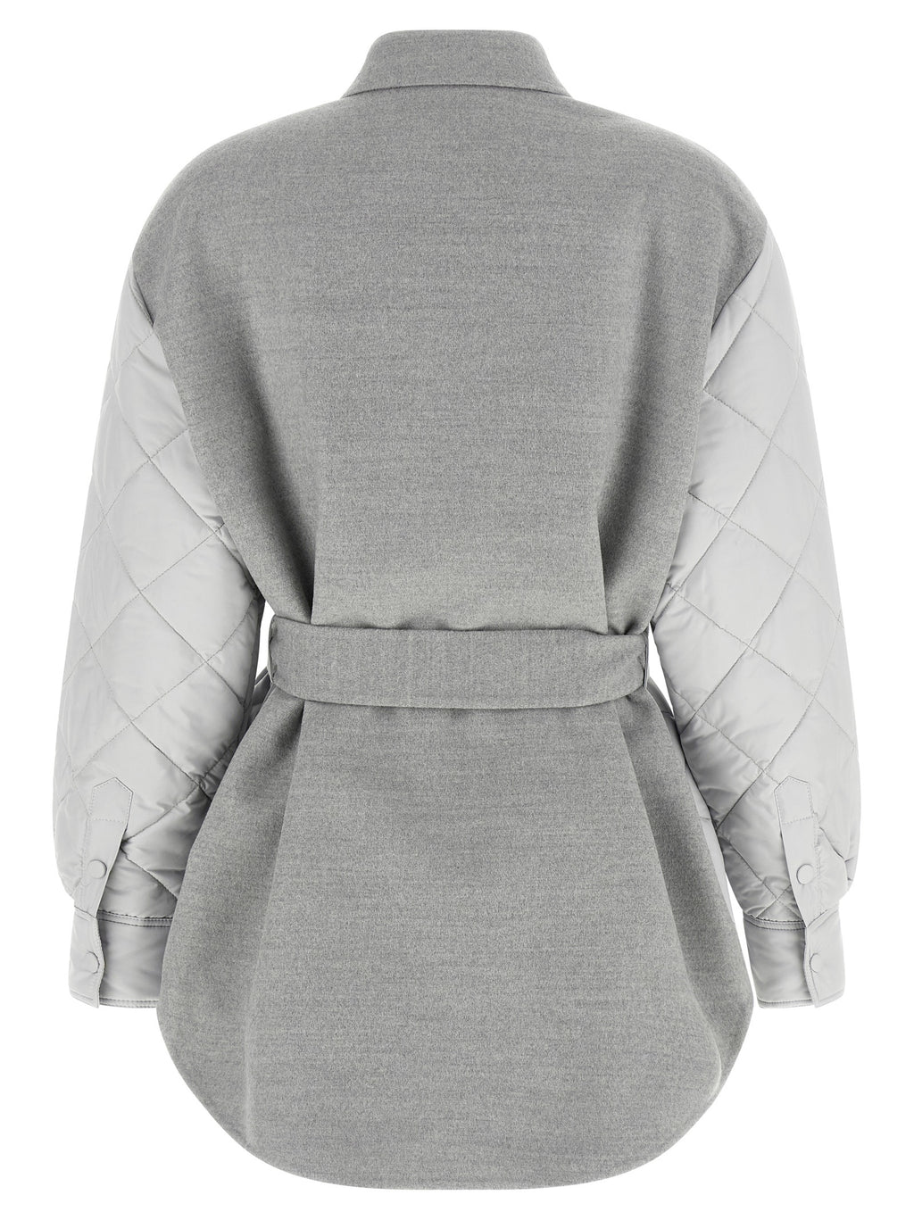 Gray Polyester Shell Jacket