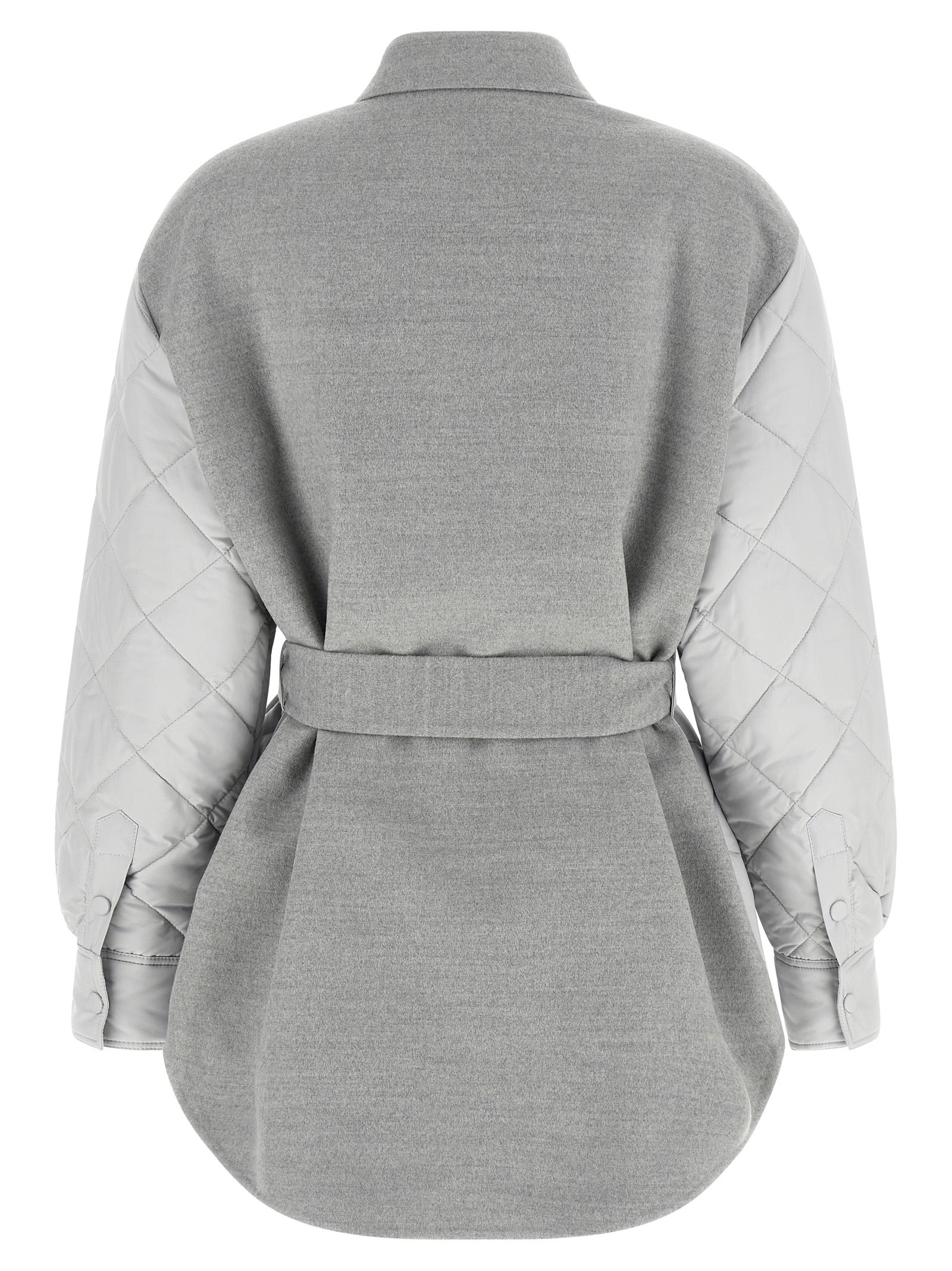 Gray Polyester Shell Jacket