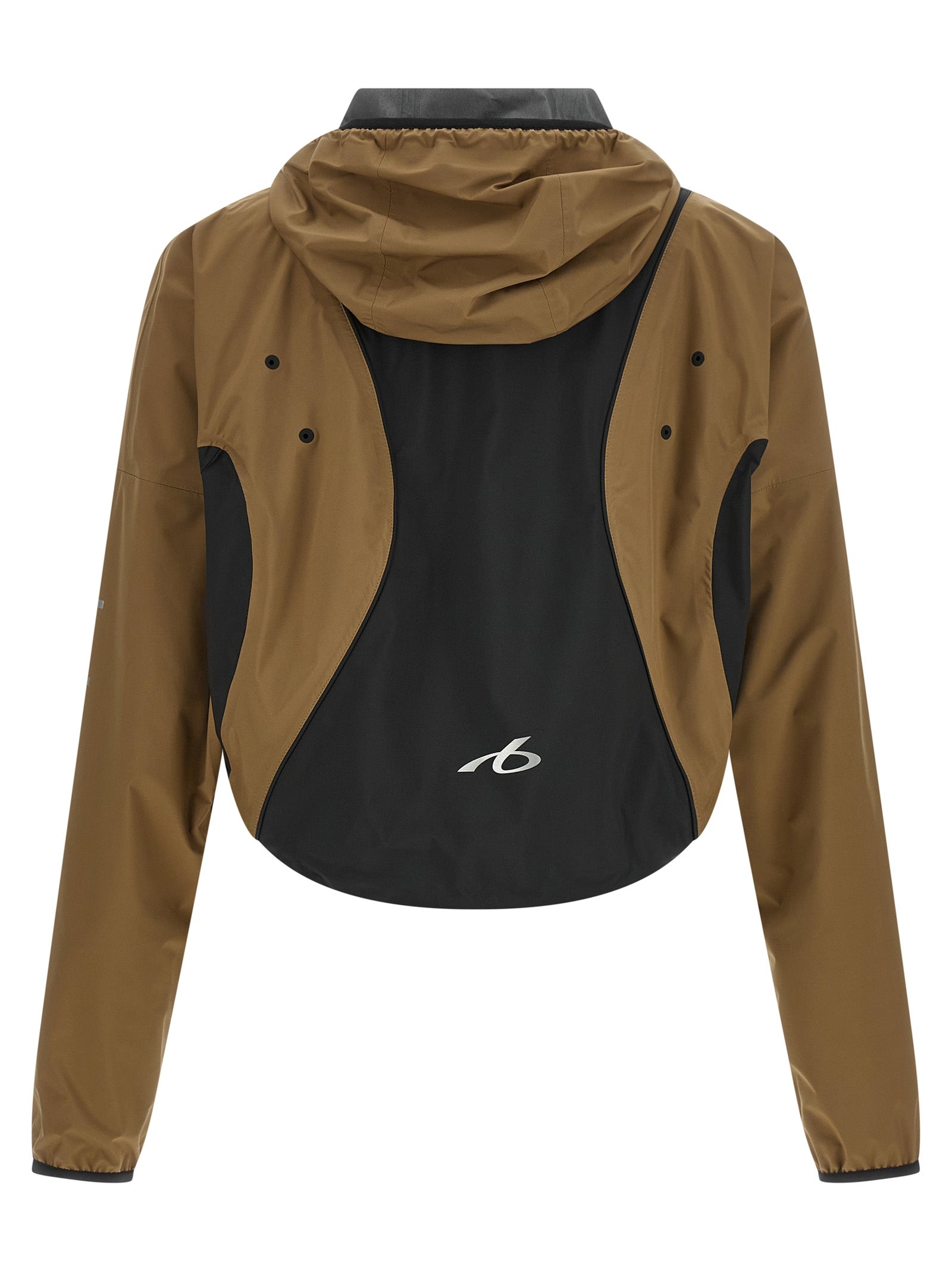 Brown Polyester Shell Jacket