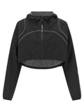 Black Polyester Sweatshirt
