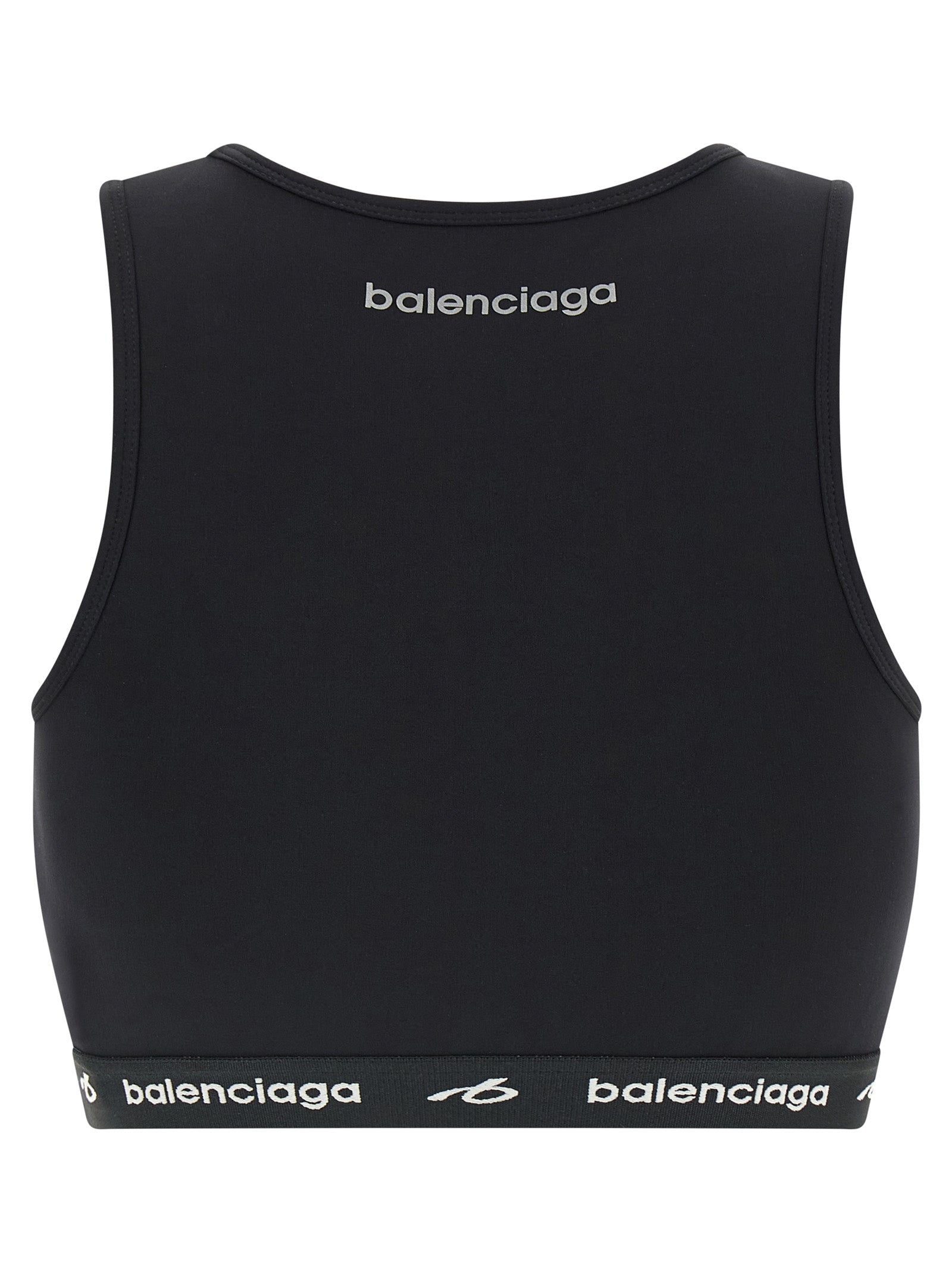 Black Polyamide Sport Bra