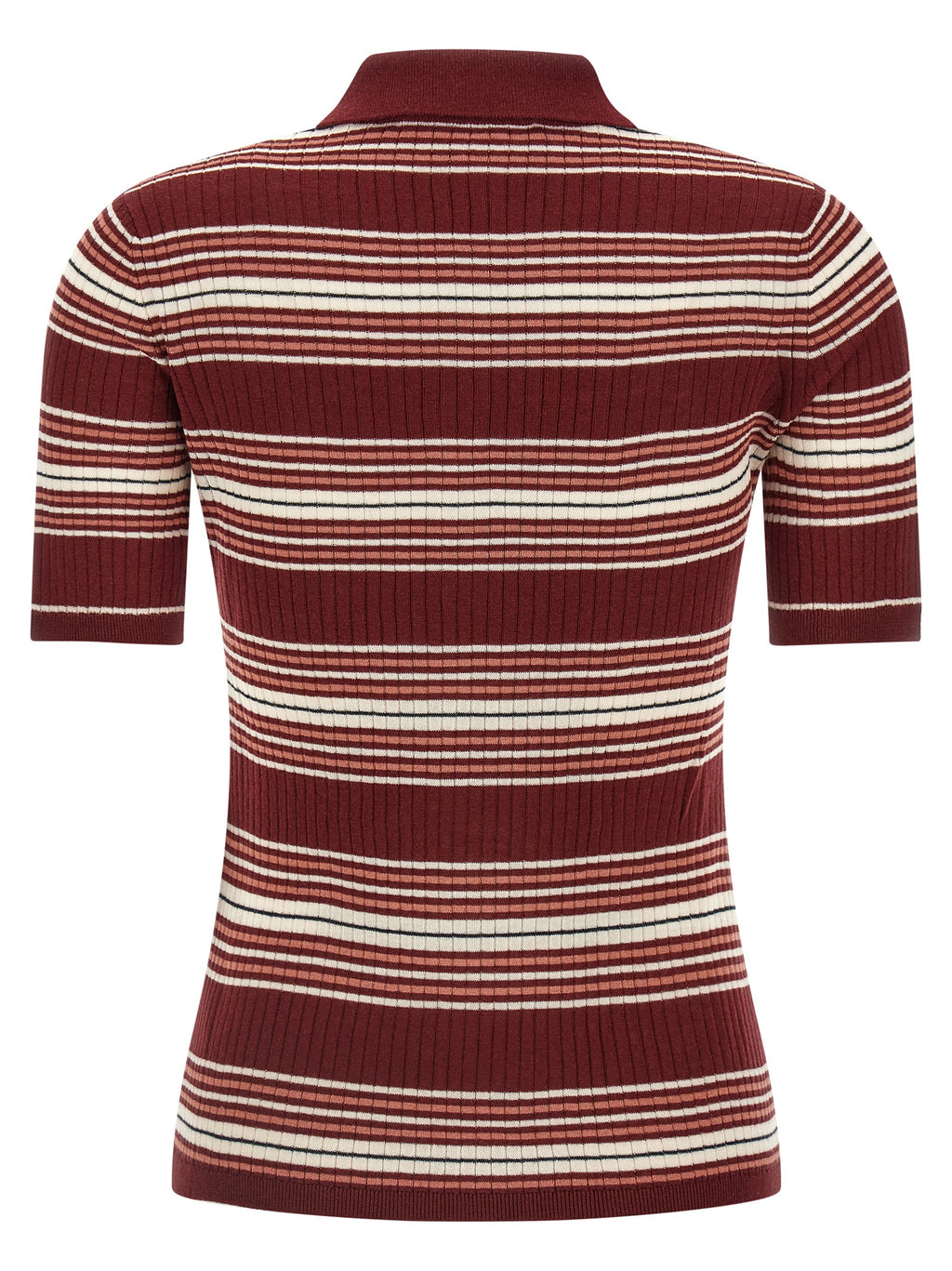 Bordeaux Silk Polo Shirt
