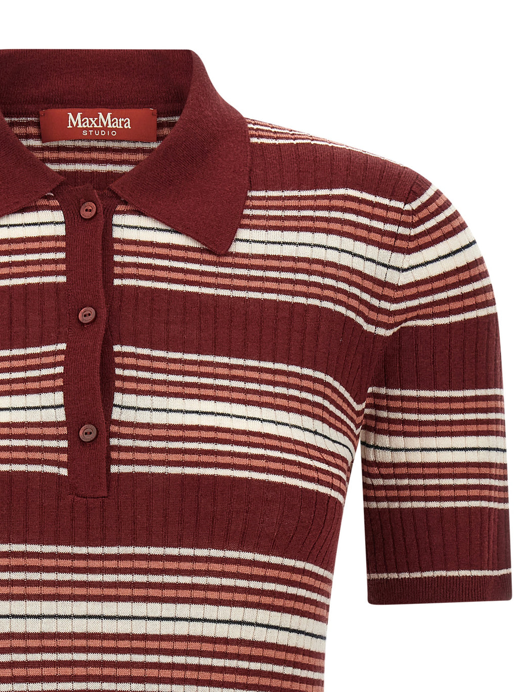 Bordeaux Silk Polo Shirt