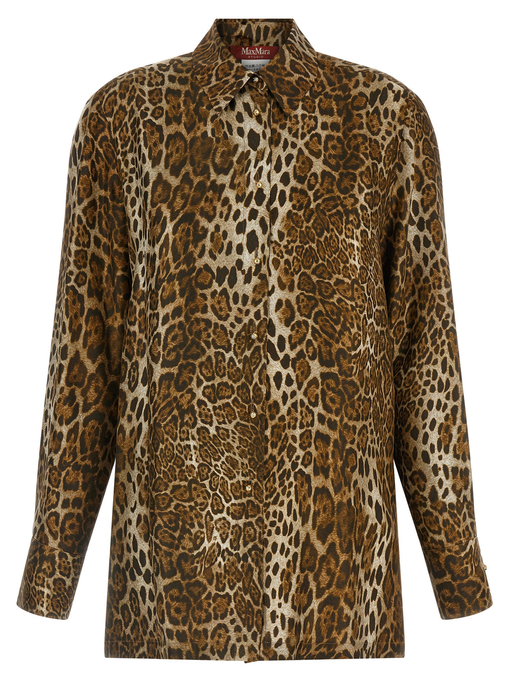 Brown Silk Blouse