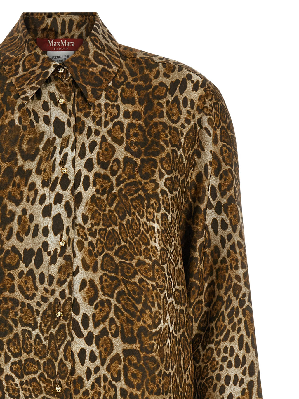 Brown Silk Blouse
