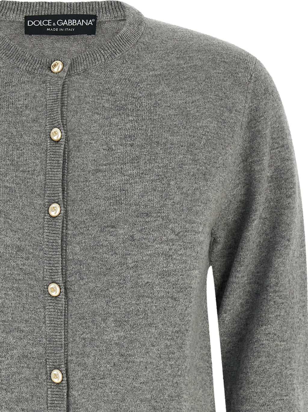 Gray Cashmere Cardigan