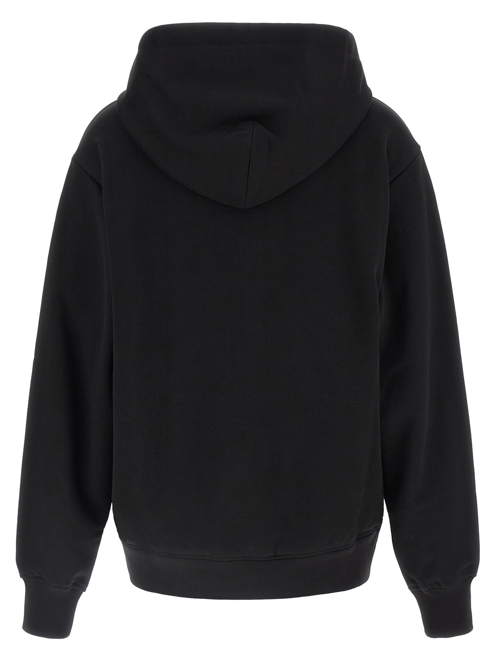 Black Cotton Hoodie