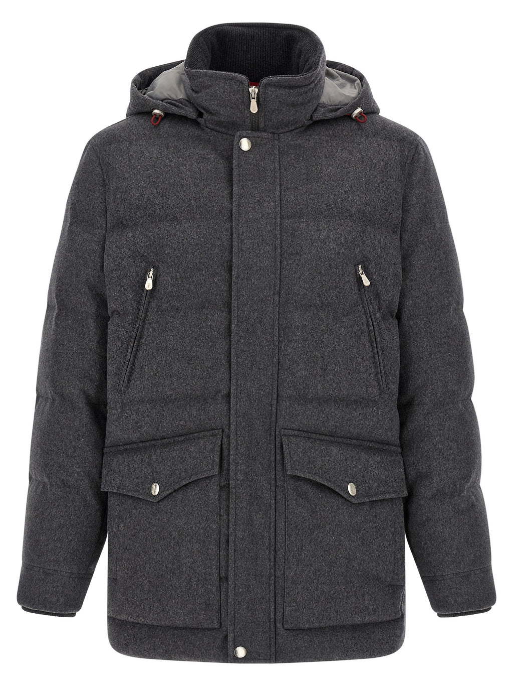 Gray Wool Parka