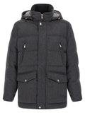 Gray Wool Parka