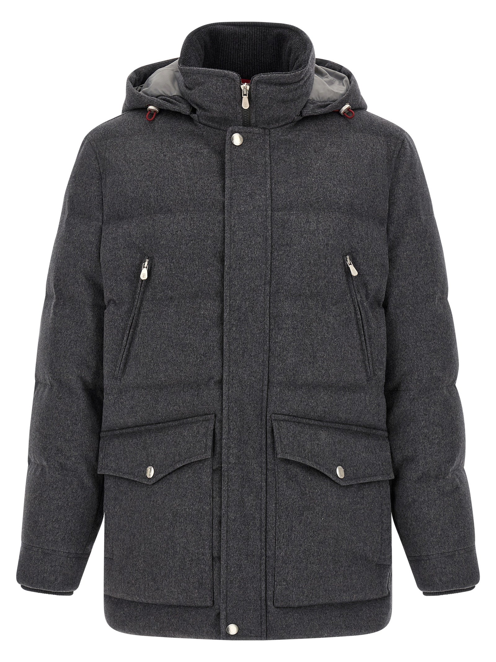Gray Wool Parka