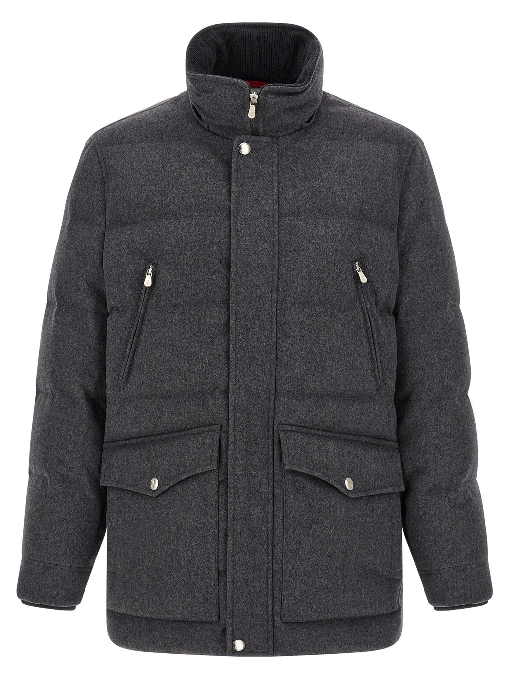 Gray Wool Parka