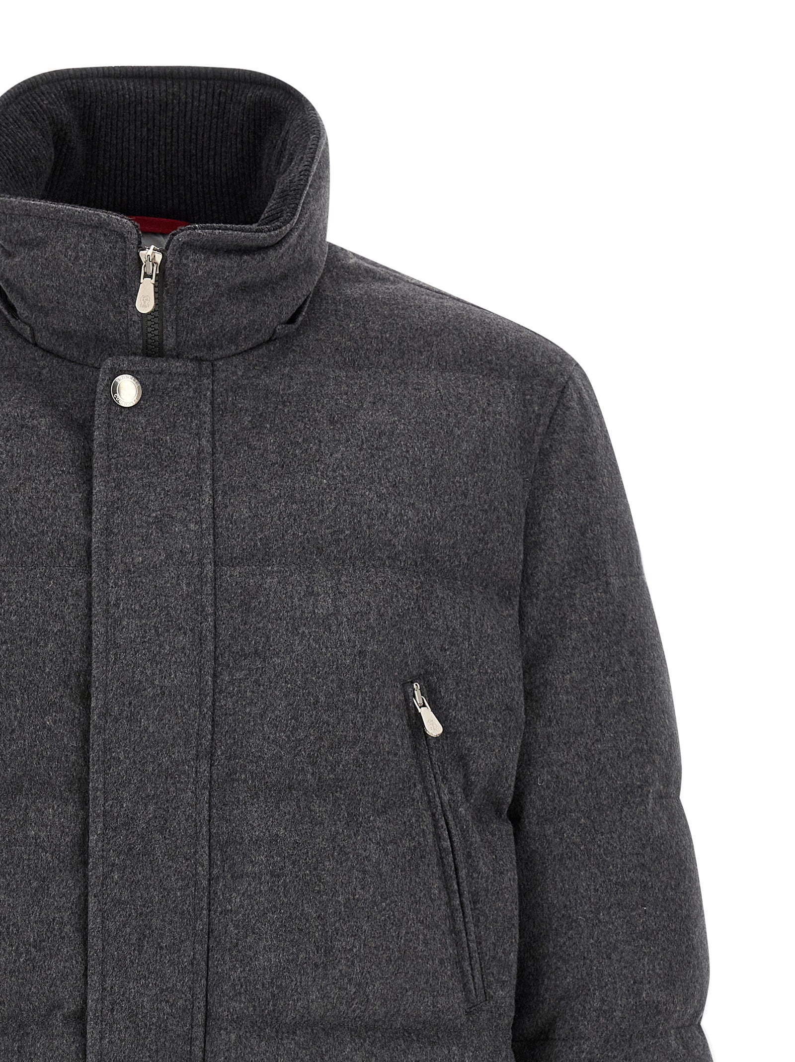 Gray Wool Parka
