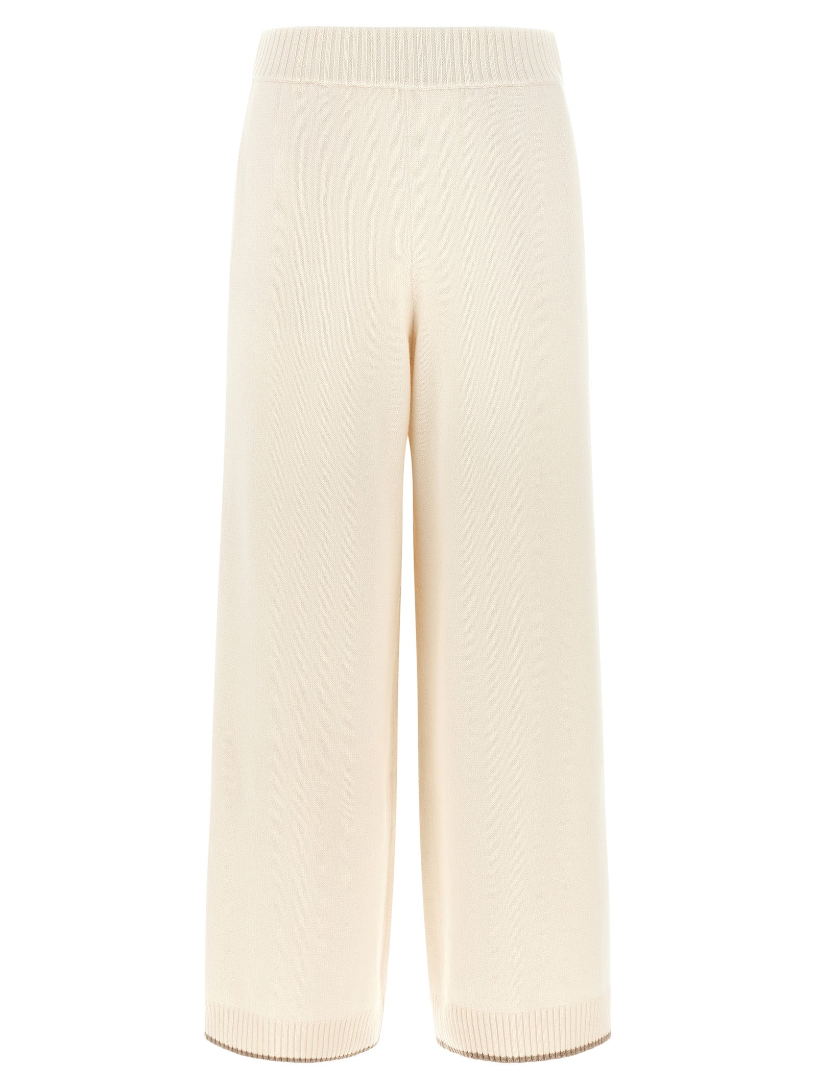White Cashmere Athletic Pants
