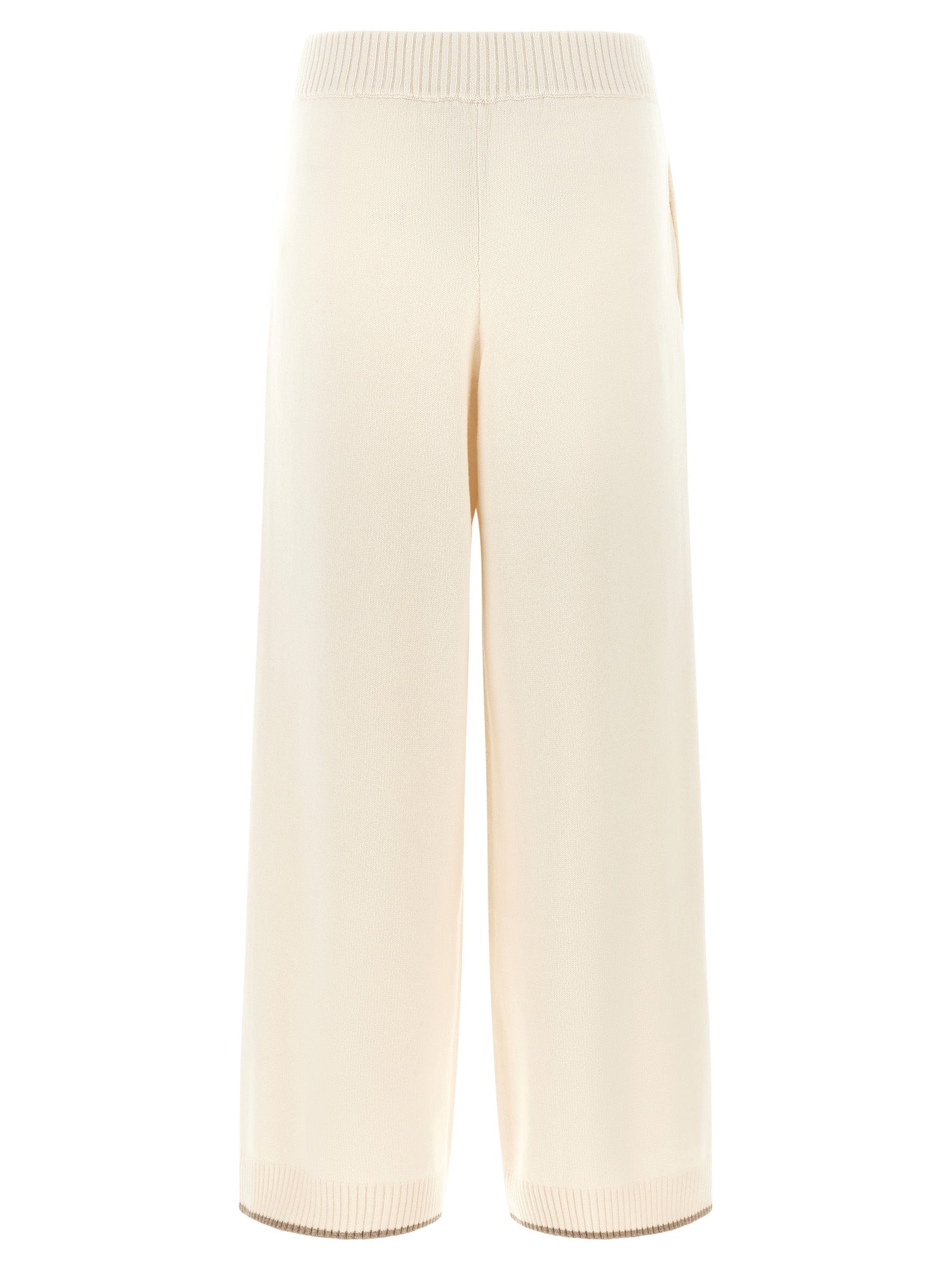 White Cashmere Athletic Pants