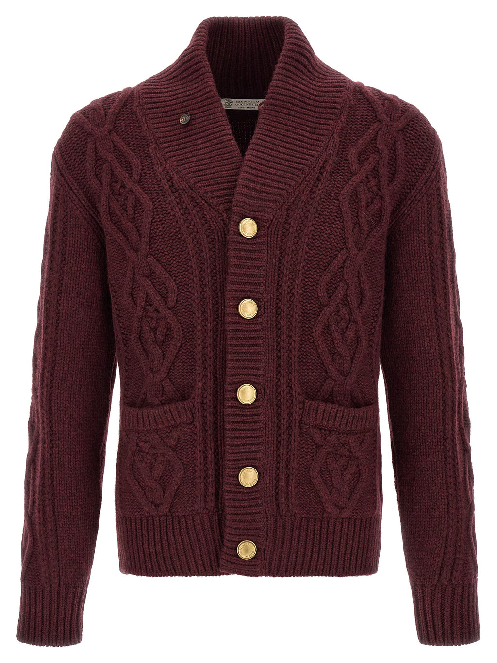 Bordeaux Cashmere Cardigan