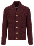 Bordeaux Cashmere Cardigan
