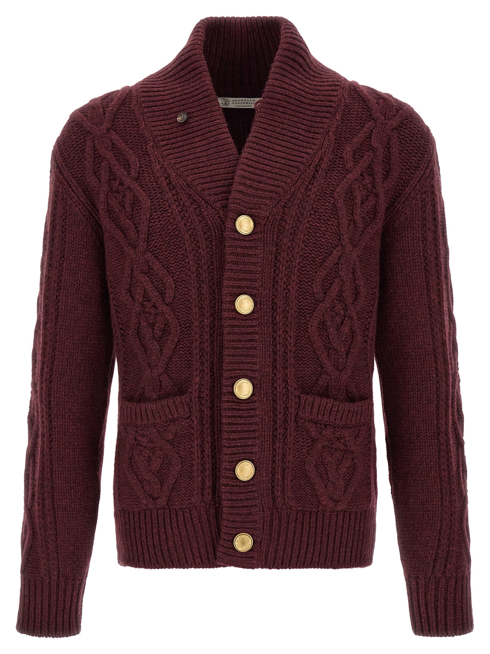 Bordeaux Cashmere Cardigan