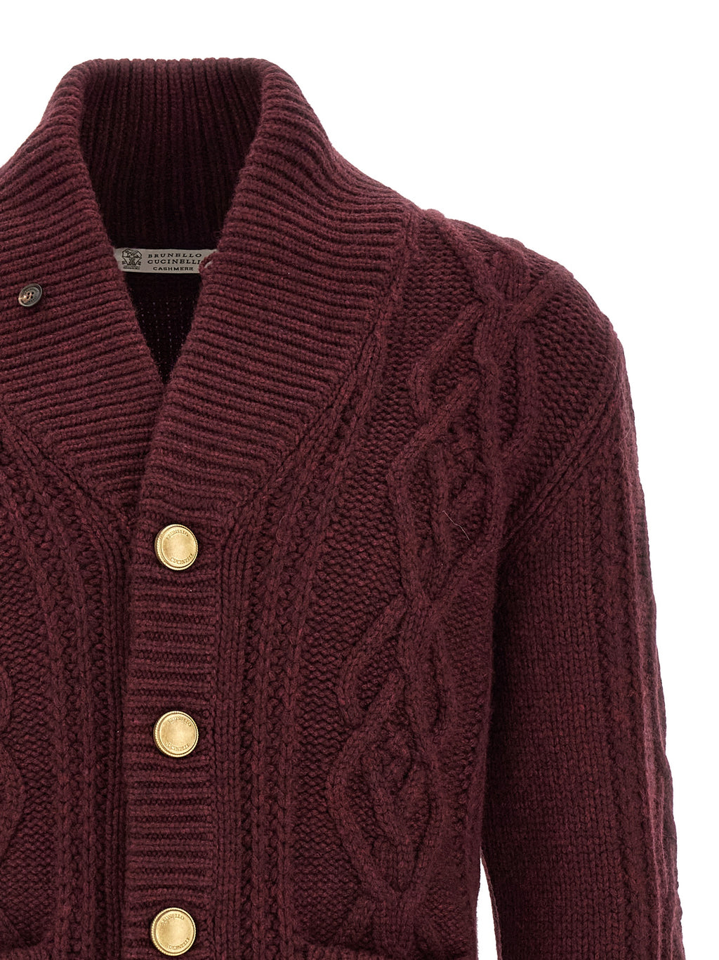 Bordeaux Cashmere Cardigan