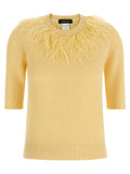 Bicolor Virgin Wool Cardigan