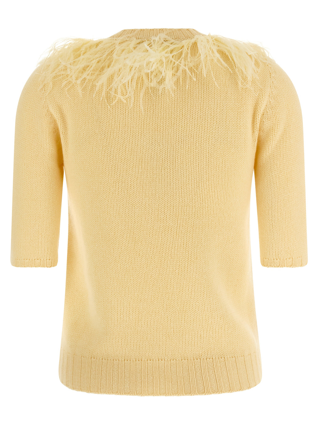 Bicolor Virgin Wool Cardigan