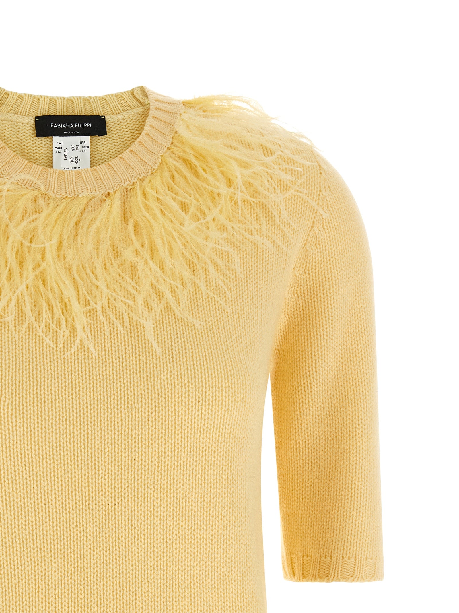 Bicolor Virgin Wool Cardigan