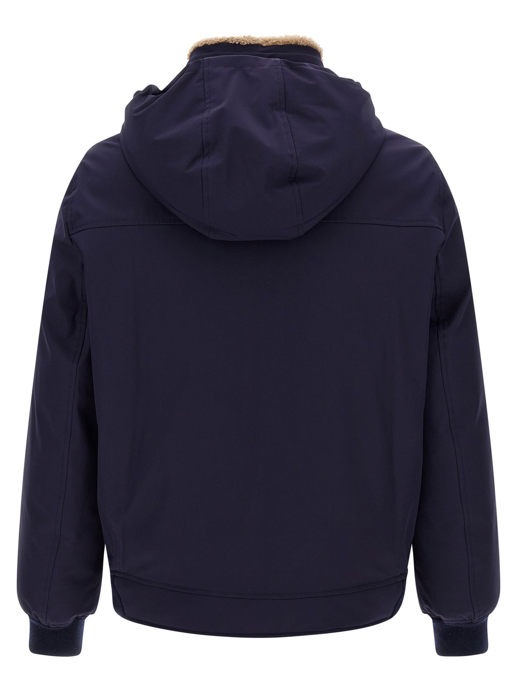 Blue Polyamide Full-Length Jacket