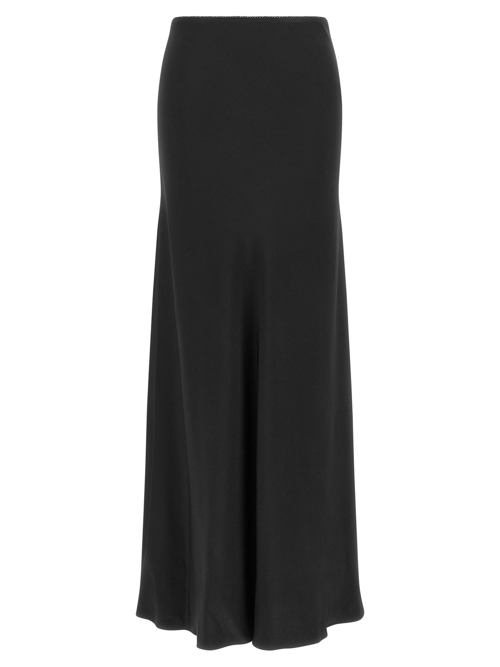 Black Acetate Mini Skirt