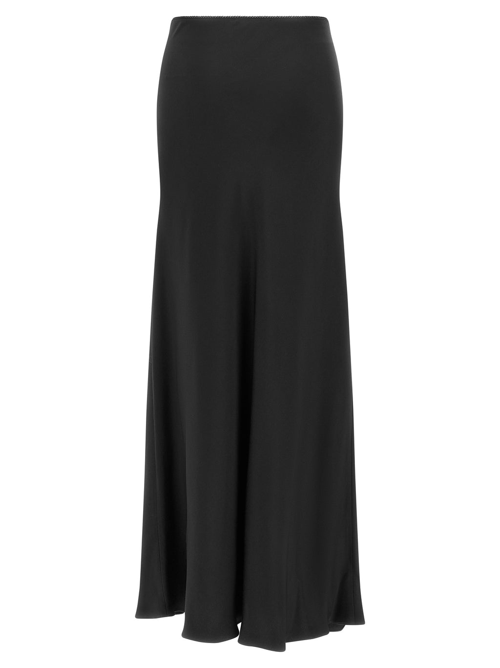 Black Acetate Mini Skirt